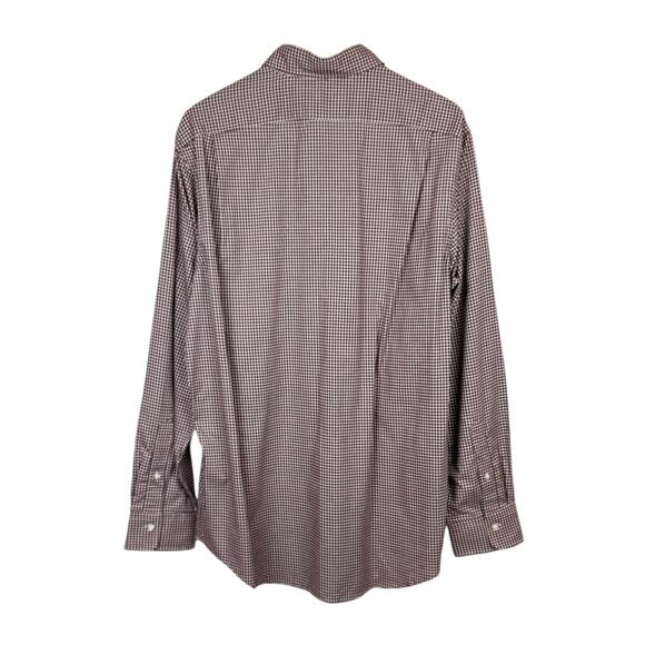 Polo Ralph Lauren NWT Classic Fit Maroon & Brown Checkered Long Sleeve Shirt - Picture 2 of 9